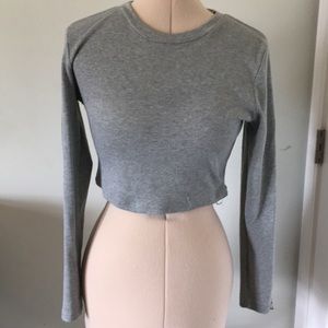 A crisscross crop top